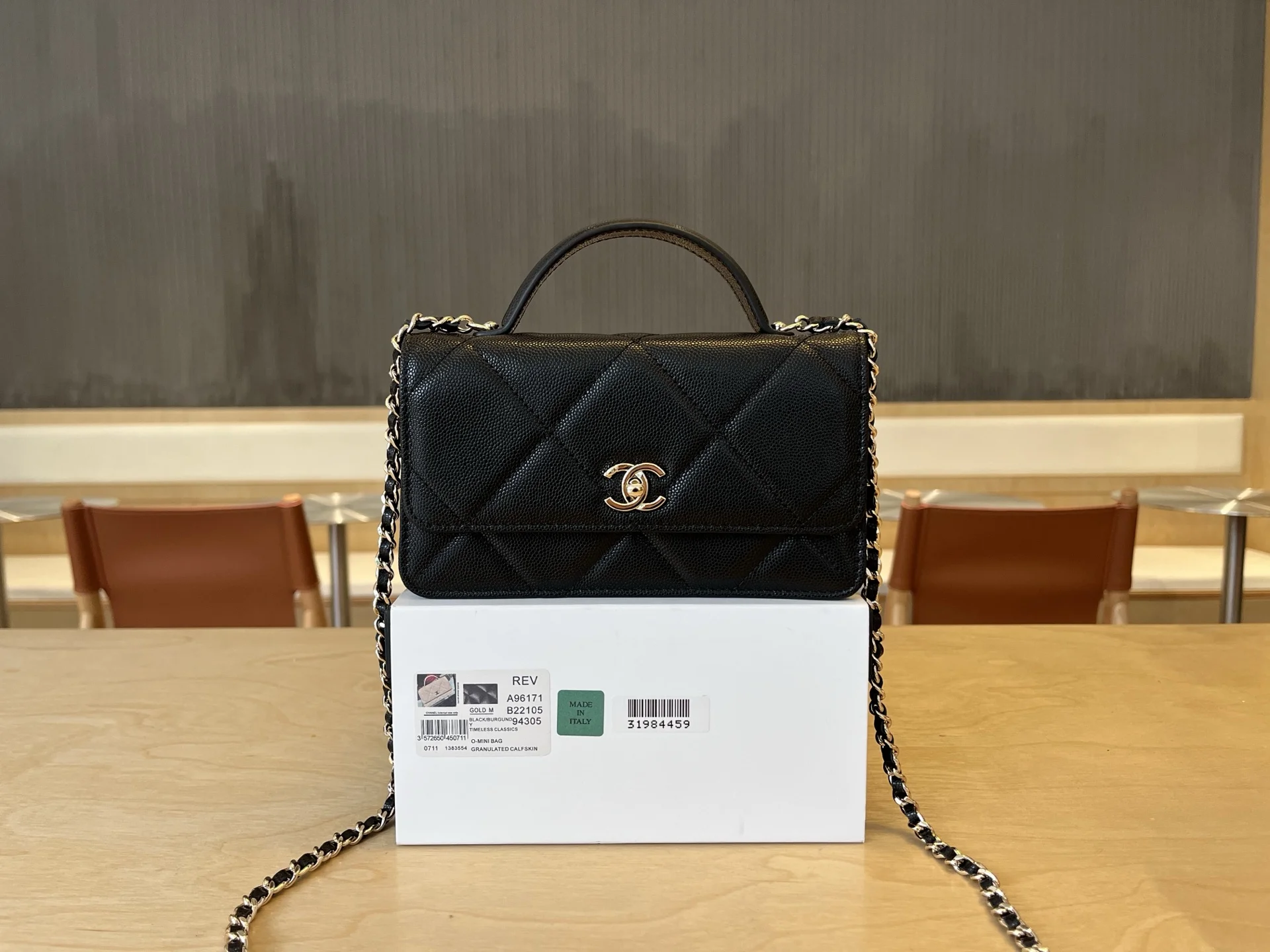 Chanel A96171 Large Diamond Pattern Double Layer Accordion Bag Women s Crossbody Bag Chanel A96171 Large Diamond Pattern Double Layer Accordion Bag Women s Crossbody Bag