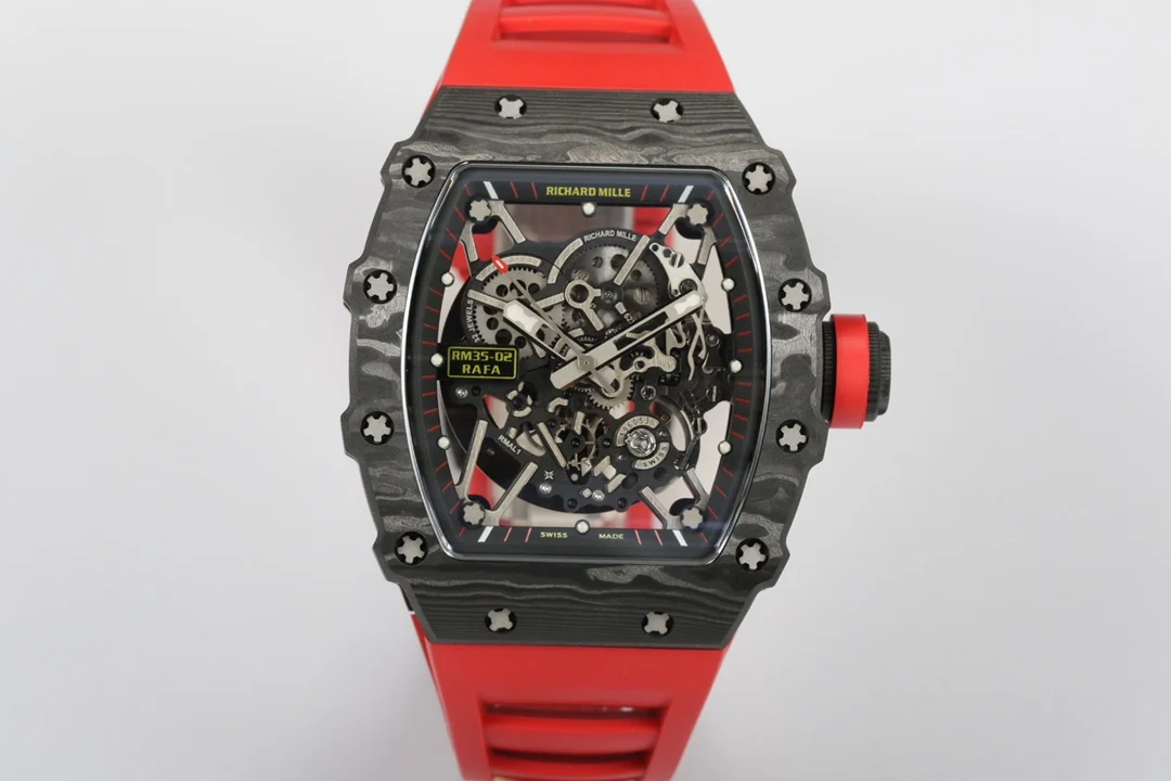 理查米尔 一体机芯 白宝石避震双发条腕表 男士机械腕表