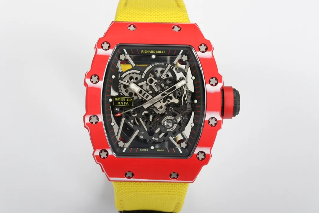 理查米尔 一体机芯 白宝石避震双发条腕表 男士机械腕表