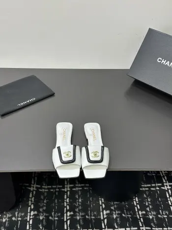 Imported cowhide sandals women s slippers Replica Chanel Womens Sandals and Slides
