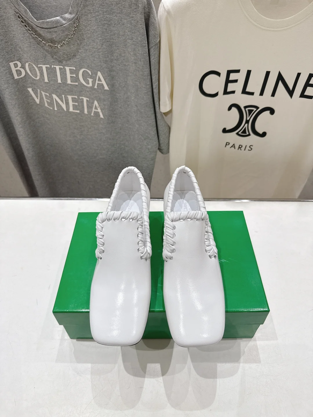 Bottega Veneta Leather craftsmanship high-heeled loafers women s loafers