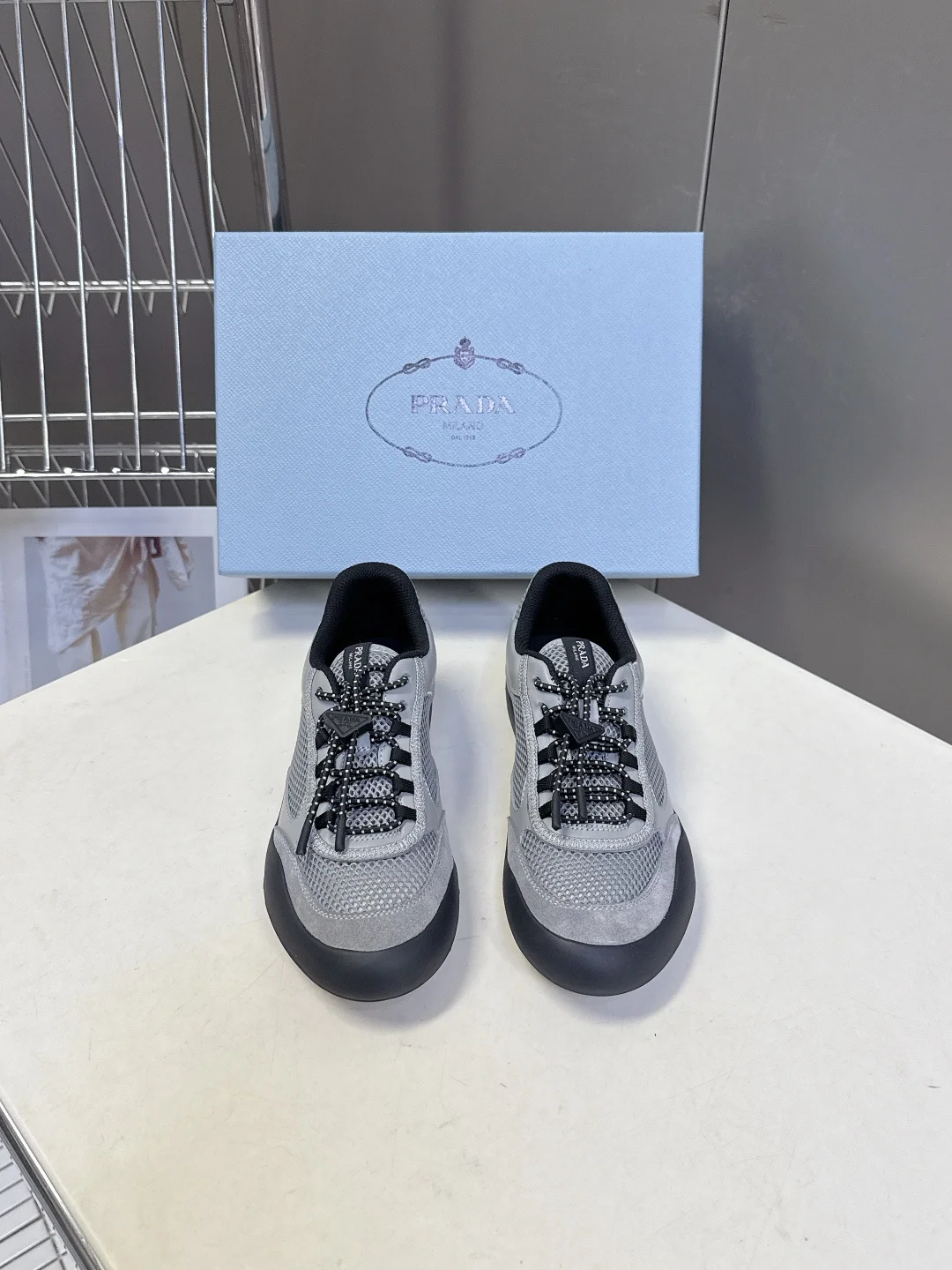 Prada Spring and summer latest couple s mesh breathable training casual shoes Prada Spring and summer latest couple s mesh breathable training casual shoes