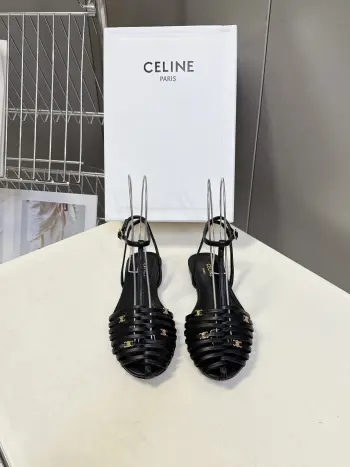 Spring and Summer Roman Style Woven Closed-Toe Sandals Women s Sandals Replica Celine Womens Sandals and Slides