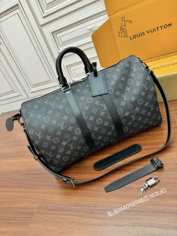 M40569 Imported Diamond Pattern Fabric Handbag Travel Bag Replica Louis Vuitton travel bags