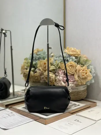 S3900 Black Sheepskin Clutch Bag Women s Crossbody Bag Replica Dior womens bags