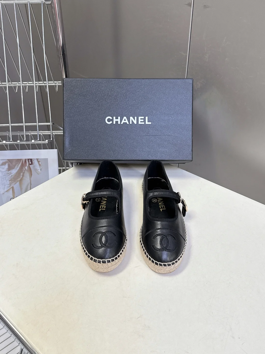 Chanel Double C Embroidered Mary Jane Straw Fisherman Shoes Fisherman Shoes Chanel Double C Embroidered Mary Jane Straw Fisherman Shoes Fisherman Shoes
