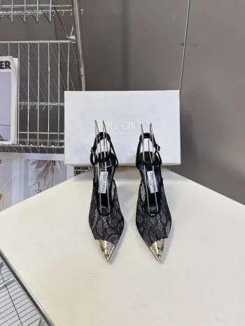 Spring and summer latest lace pointed toe high heels women s high heels Replica JimmyChoo Womens Pumps and Heels