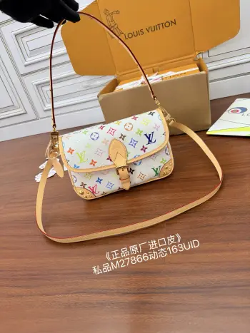 M27866 Imported Diamond Fabric Handbag Women s Crossbody Bag Replica Louis Vuitton womens bags