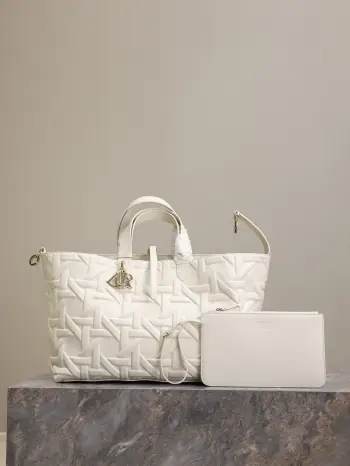 1188 White Embossed Diamond Pattern Women s Shoulder Bag Replica Dior womens bags