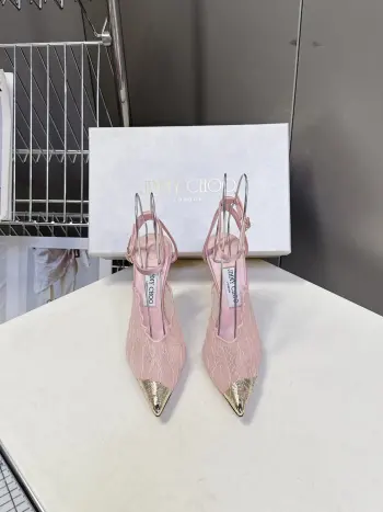 Spring and summer latest lace pointed toe high heels women s high heels Replica JimmyChoo Womens Pumps and Heels