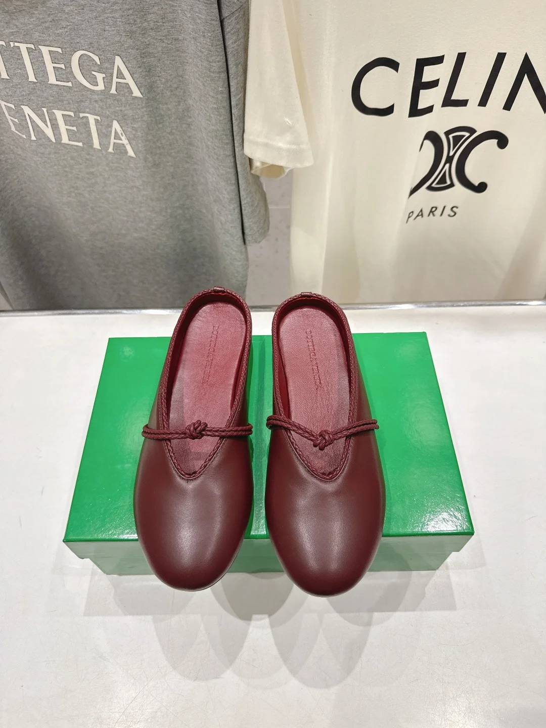 Bottega Veneta Knotted Mary Jane half slippers loafers loafers