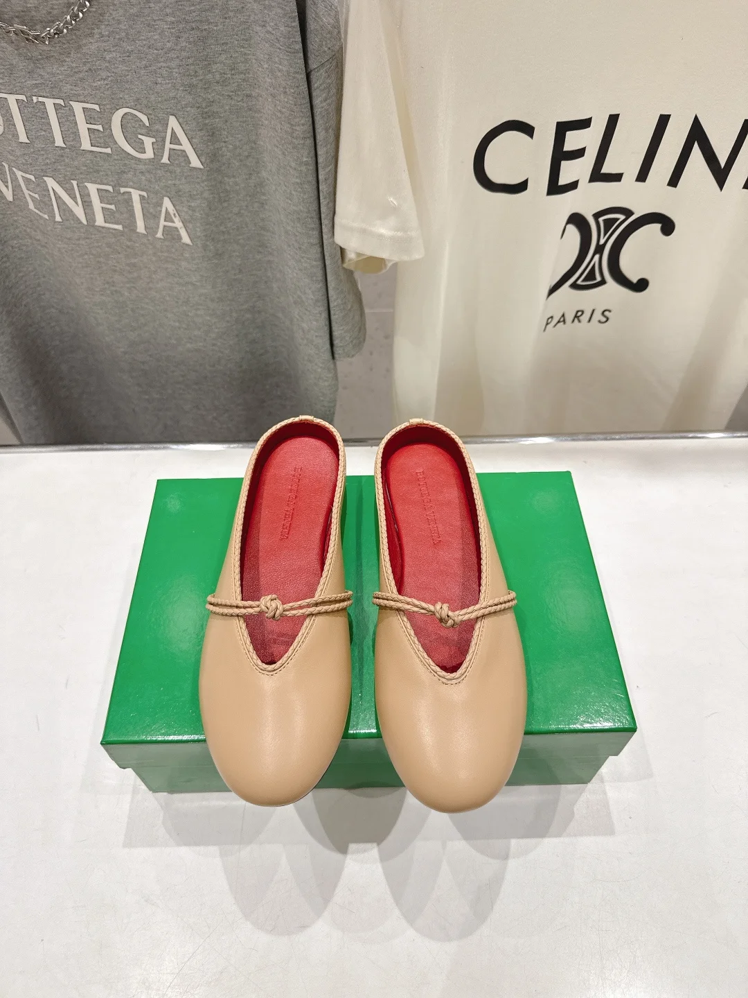 Bottega Veneta Knot-tying Mary Jane half-slippers loafers loafers Bottega Veneta Knot-tying Mary Jane half-slippers loafers loafers