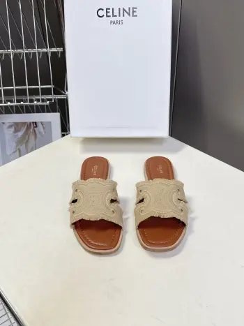 New Vintage Arc de Triomphe Stylish Slippers Women s Slippers Replica Celine Womens Sandals and Slides