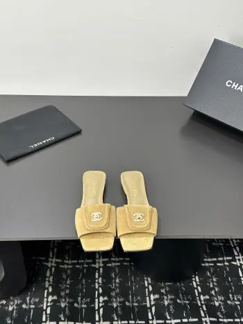 Imported cowhide sandals women s slippers Replica Chanel Womens Sandals and Slides