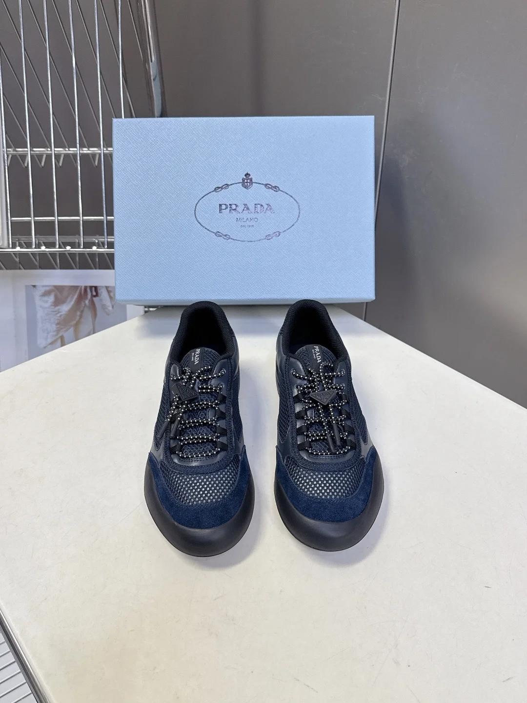 Prada Spring and summer latest couple s mesh breathable training casual shoes couple s casual shoes