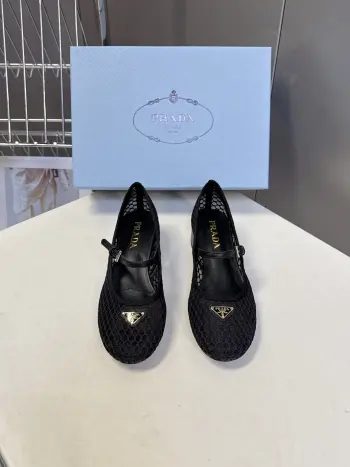 Mesh Mary Jane chunky heel shoes women s casual shoes Replica Prada Womens Casual and Sneakers