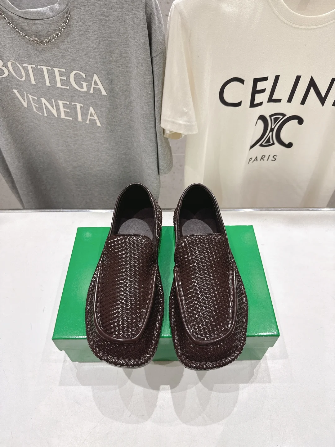 Bottega Veneta New Style Knotted Mary Jane Flat Shoes Loafers Couple Loafers Bottega Veneta New Style Knotted Mary Jane Flat Shoes Loafers Couple Loafers