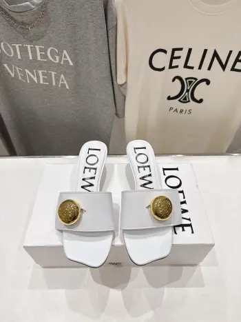 New Retro Style Beach High Heels Sandals Women s High Heels Slippers Replica Loewe Womens Sandals and Slides