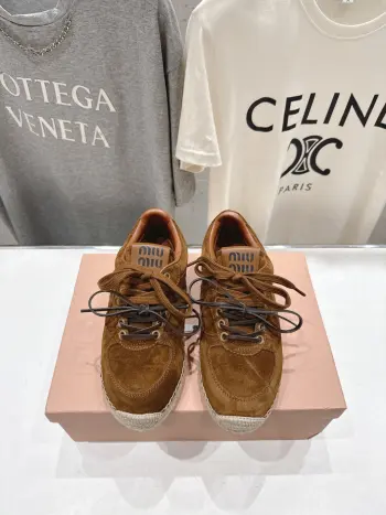 Canvas rope sole fisherman shoes women s loafers Replica MIU MIU Womens Loafers and Dress Shoes