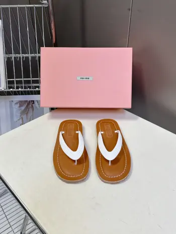 Spring and summer latest vintage flip-flops women s flip-flops Replica MIU MIU Womens Casual and Sneakers