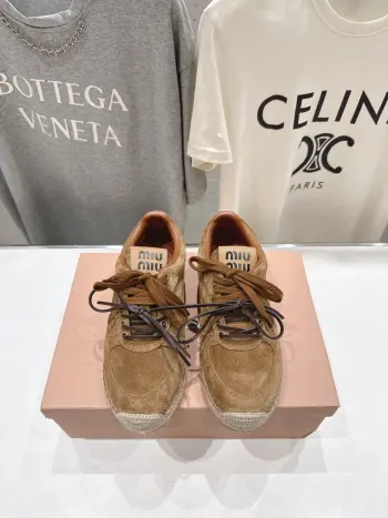 Canvas rope sole fisherman shoes women s loafers Replica MIU MIU Womens Loafers and Dress Shoes