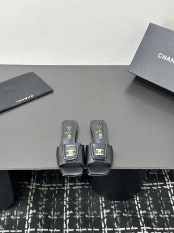 Imported cowhide sandals women s slippers Replica Chanel Womens Sandals and Slides