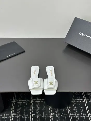 Imported cowhide sandals women s slippers Replica Chanel Womens Sandals and Slides