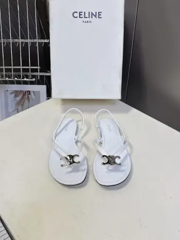 New Arc de Triomphe Metal Buckle Flip-Flops Women s Sandals Replica Celine Womens Sandals and Slides