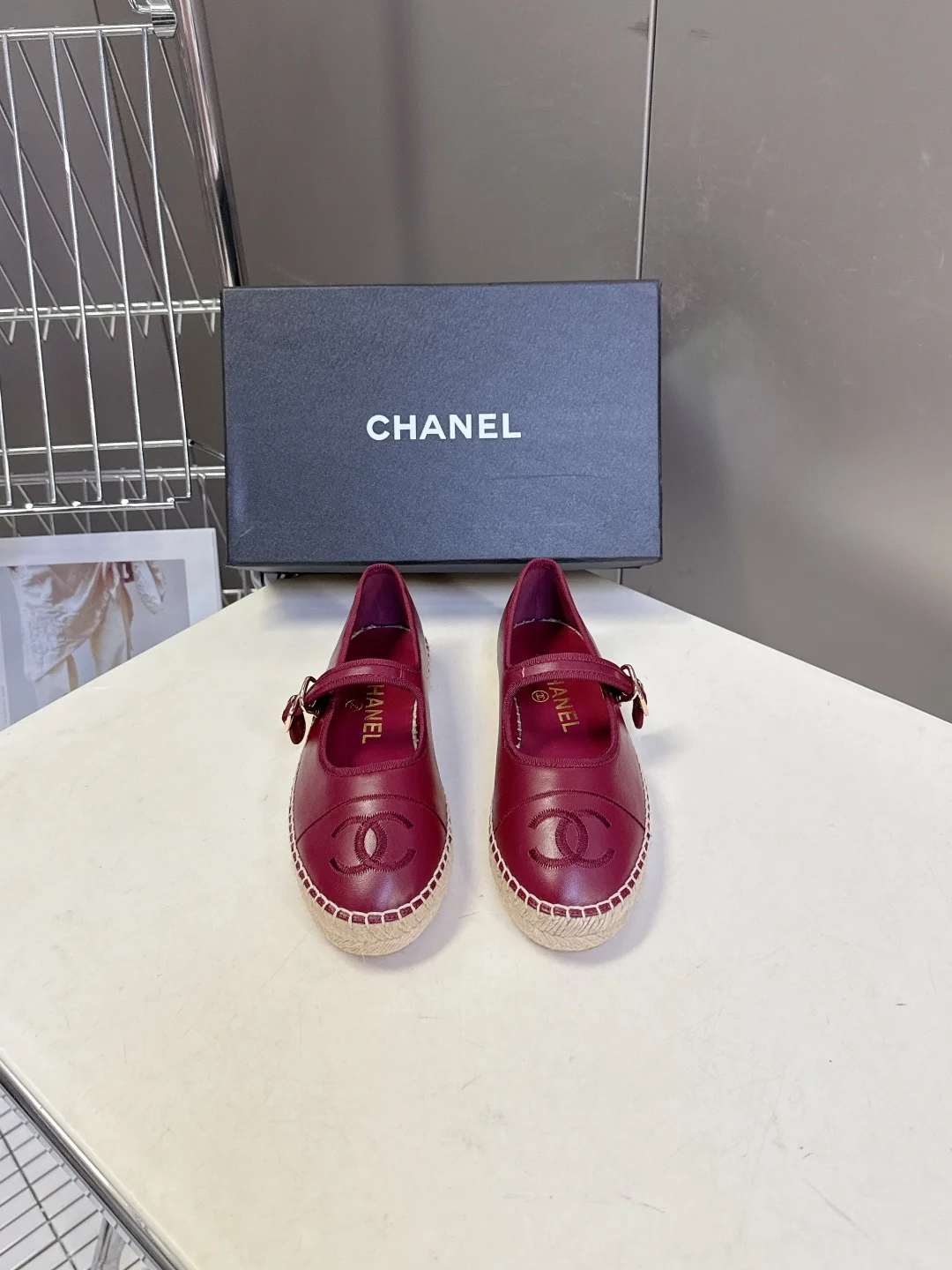 Chanel Double C Embroidered Mary Jane Straw Fisherman Shoes Fisherman Shoes Chanel Double C Embroidered Mary Jane Straw Fisherman Shoes Fisherman Shoes