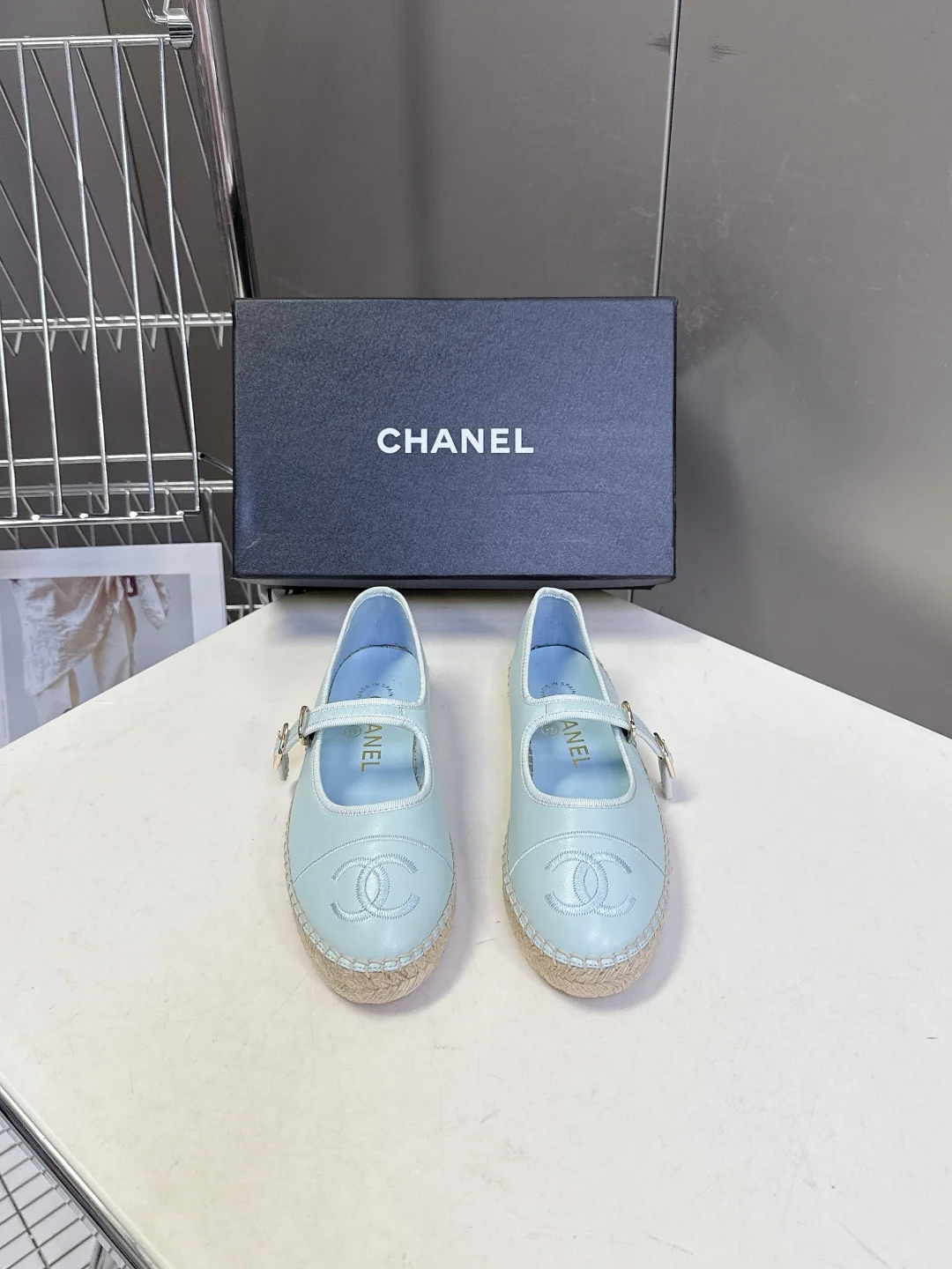 Chanel Double C Embroidered Mary Jane Straw Fisherman Shoes Fisherman Shoes Chanel Double C Embroidered Mary Jane Straw Fisherman Shoes Fisherman Shoes