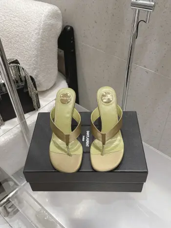 High-heeled thong sandals women s slippers Replica SAINT LAURENT Womens Sandals and Slides