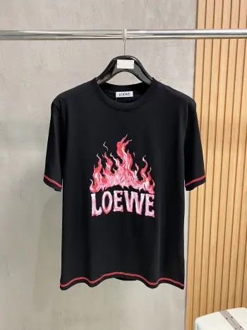Round neck short sleeve T-shirt Replica Loewe Tshirts and Polos