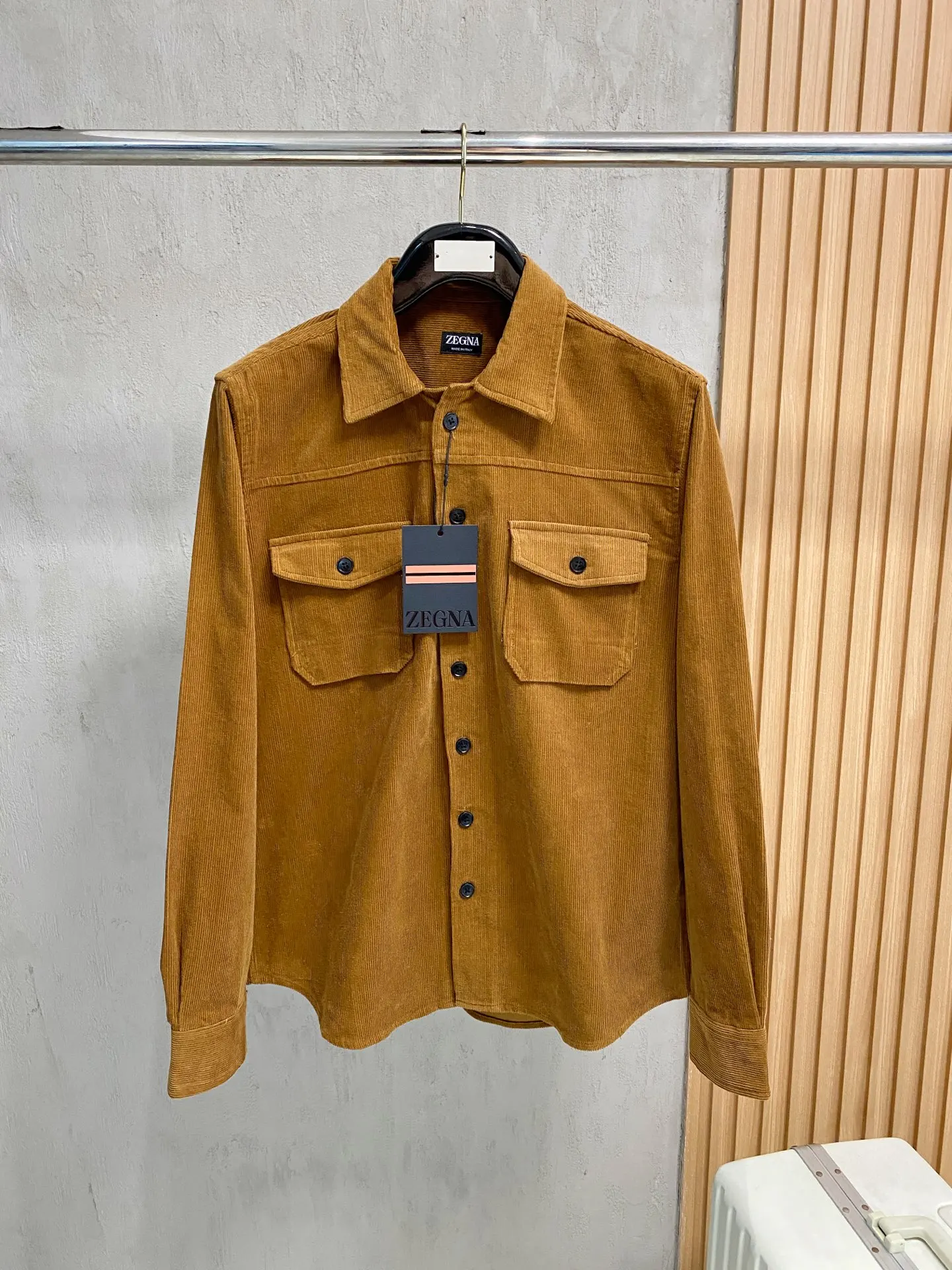 Zegna Latest corduroy shirt jacket