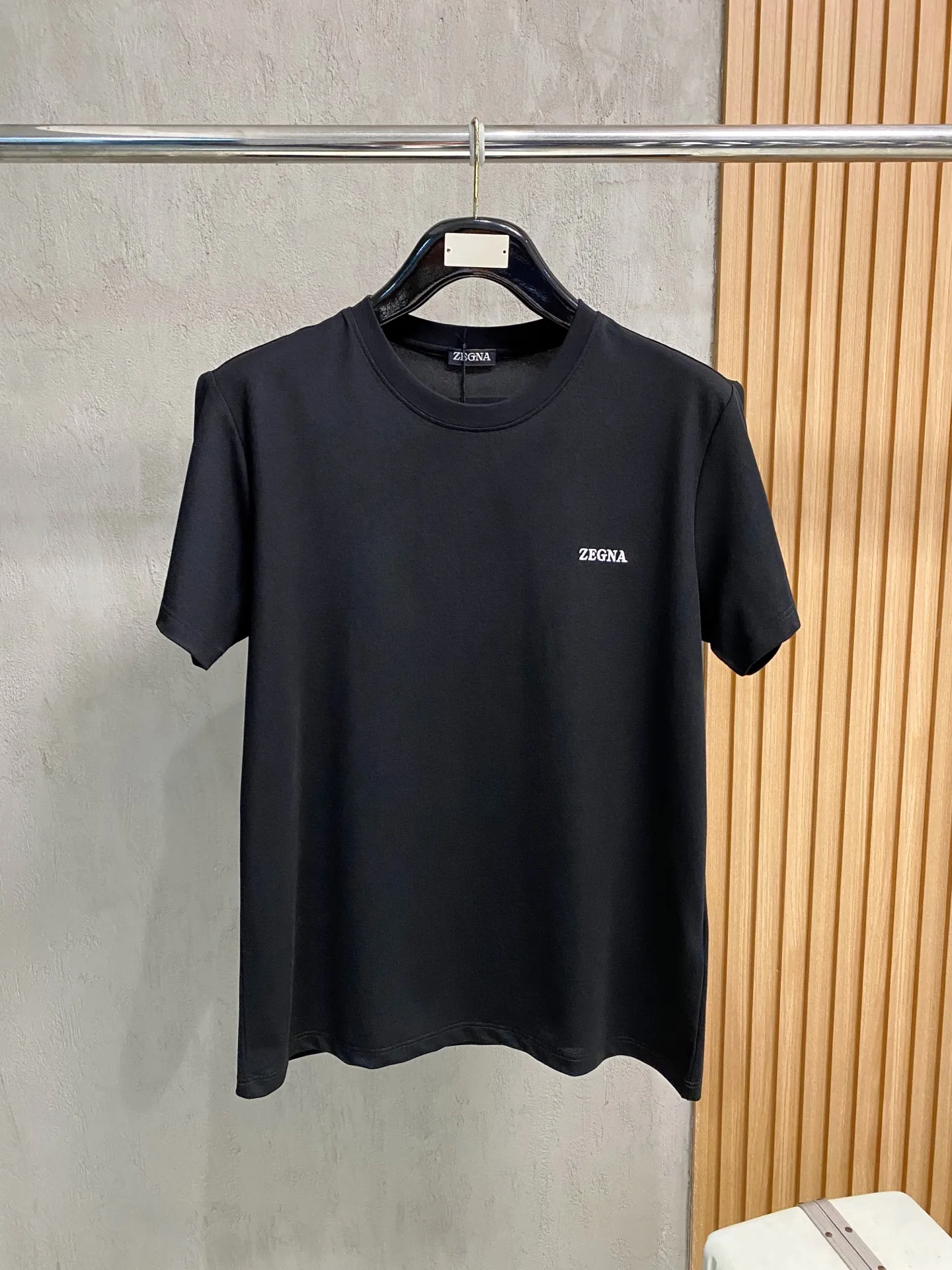 Zegna Floral 3D Embroidery Short Sleeve T-Shirt