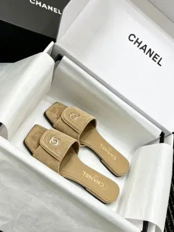 Genuine leather sole sandals women s sandals Replica Chanel Womens Sandals and Slides