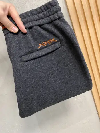 New Men s Cashmere Wool Blend Straight-leg Sports Pants Replica Zegna Pants and Trousers