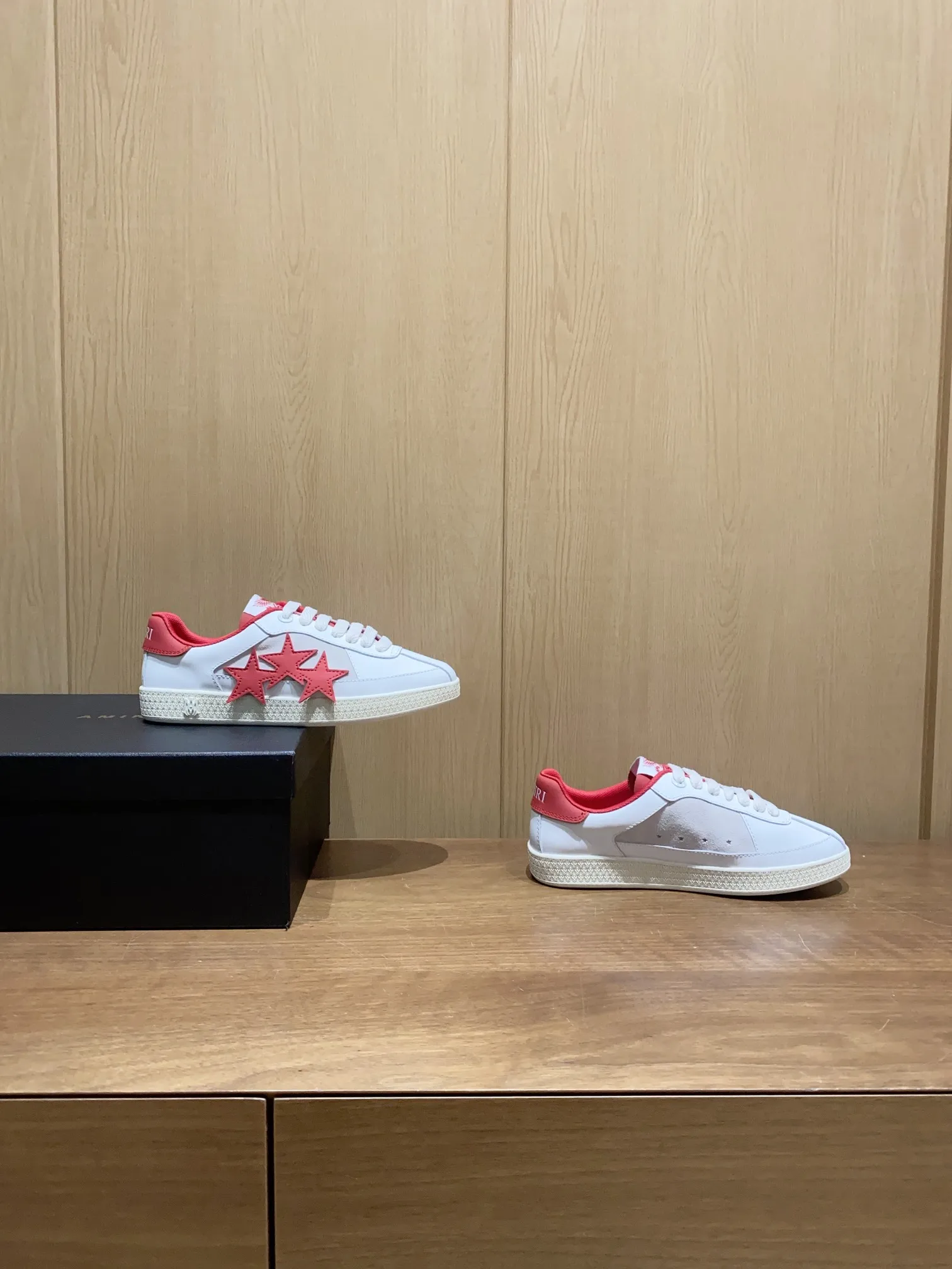 AMIRI Classic Bone Pattern Suede Sneakers Couple Casual Shoes