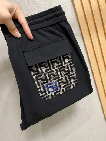 Fashion Sports Casual Drawstring Sweatpants Replica Fendi Pants and Trousers