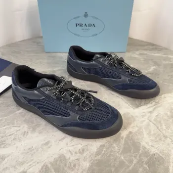 Non-slip patterned outsole couple casual shoes Replica Prada Mens Casual and Sneakers
