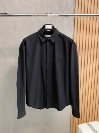 Men s Business Casual Plaid Long Sleeve Shirt Replica Brunello Cucinelli Shirts