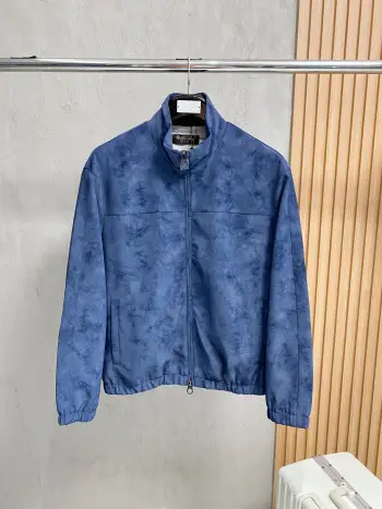 Classic Men s Business Casual Stand Collar Jacket Replica Loro Piana Jackets and Outerwear