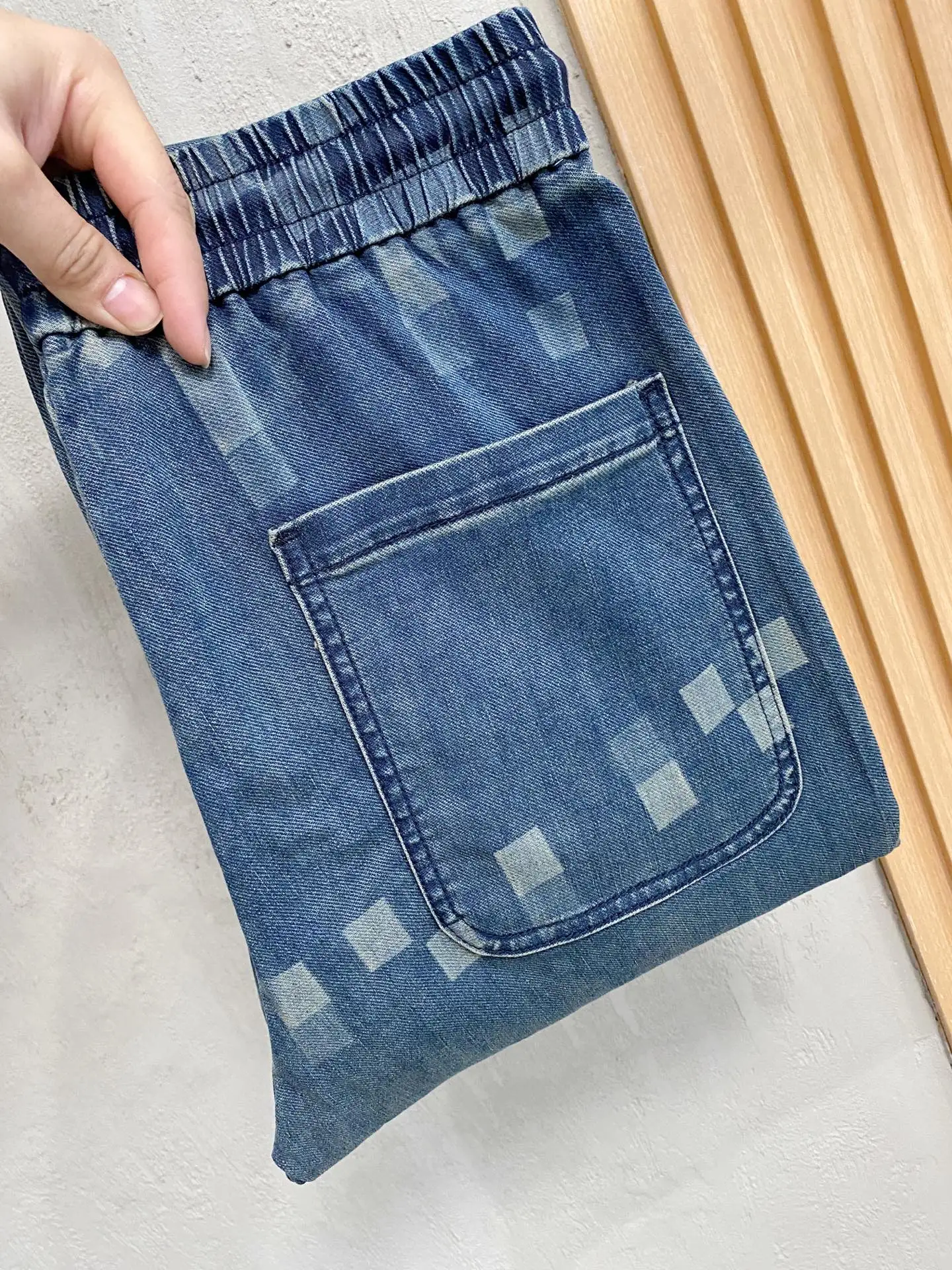 Louis Vuitton checkerboard denim pants Louis Vuitton checkerboard denim pants