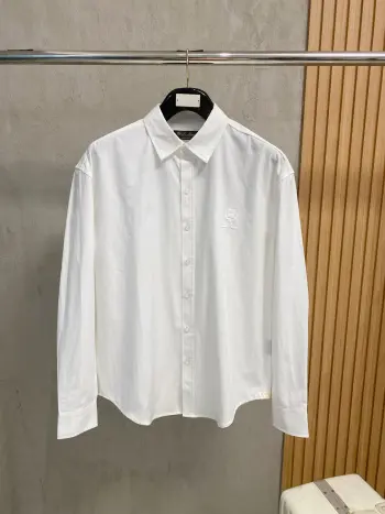 High-density twill cotton polo shirt Replica Loro Piana Shirts