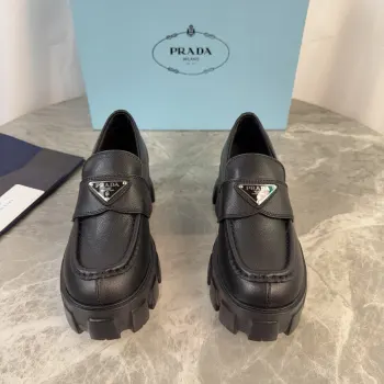 Back-bottom loafers, couple s loafers. Replica Prada Mens Loafers and Dress Shoes