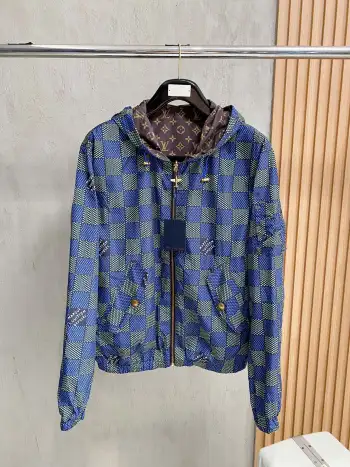 Lightweight Reversible Jacquard Jacket Replica Louis Vuitton Jackets and Outerwear