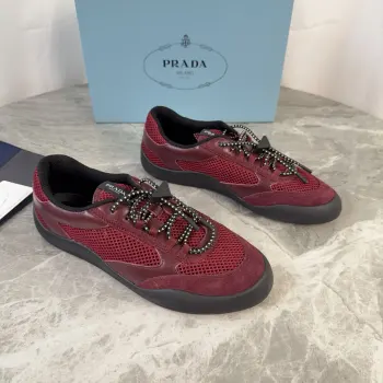 Non-slip patterned sole couple casual shoes Replica Prada Mens Casual and Sneakers