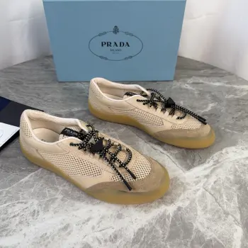 Non-slip patterned outsole couple casual shoes Replica Prada Mens Casual and Sneakers