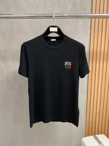 Spring and summer new classic embroidered T-shirt Replica Loewe Tshirts and Polos