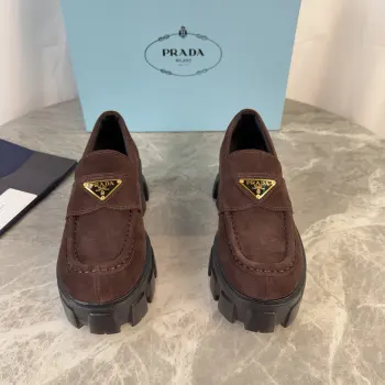 Back-bottom loafers, couple s loafers. Replica Prada Mens Loafers and Dress Shoes