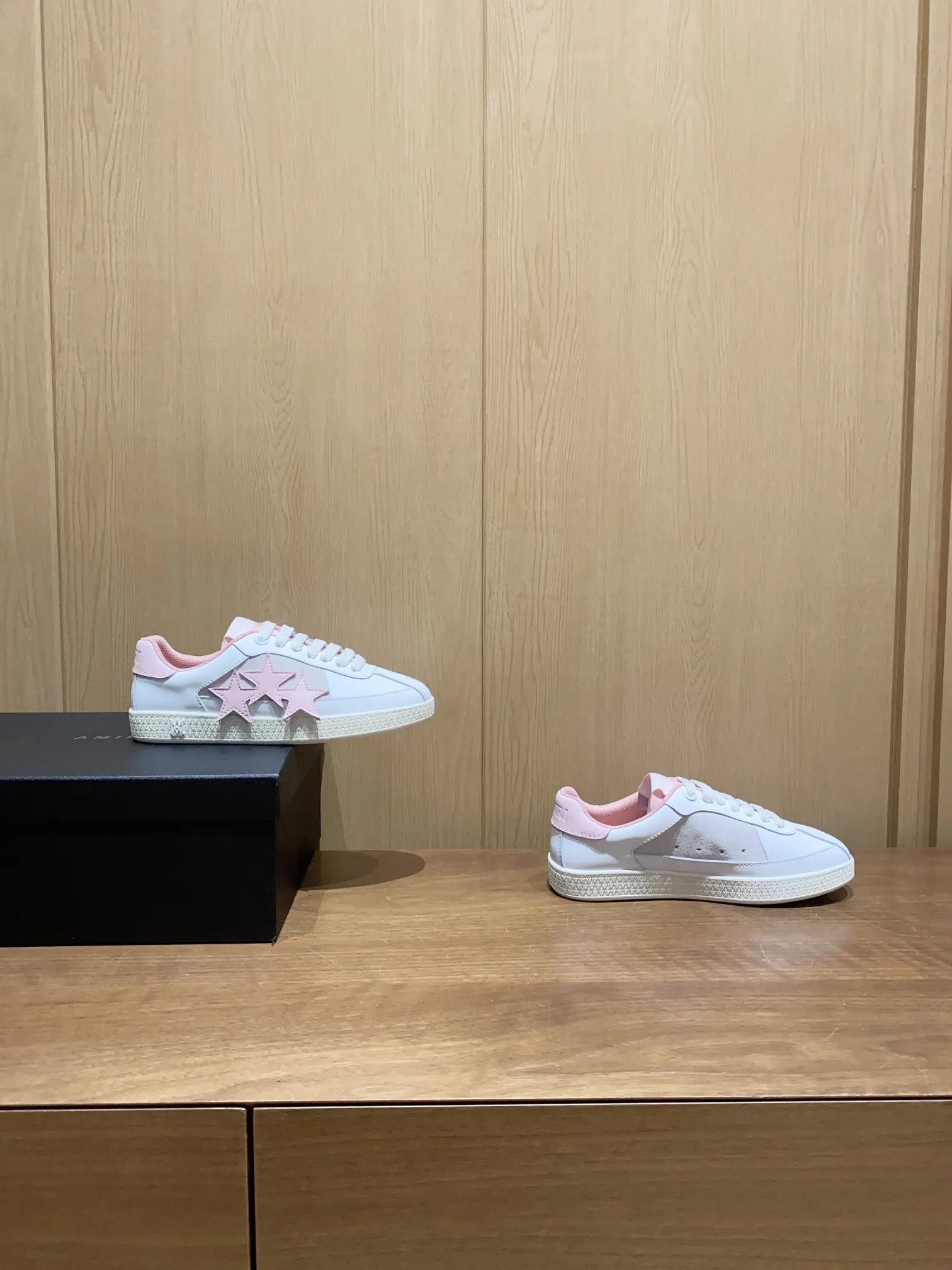 AMIRI Classic Bone Pattern Suede Sneakers Couple Casual Shoes